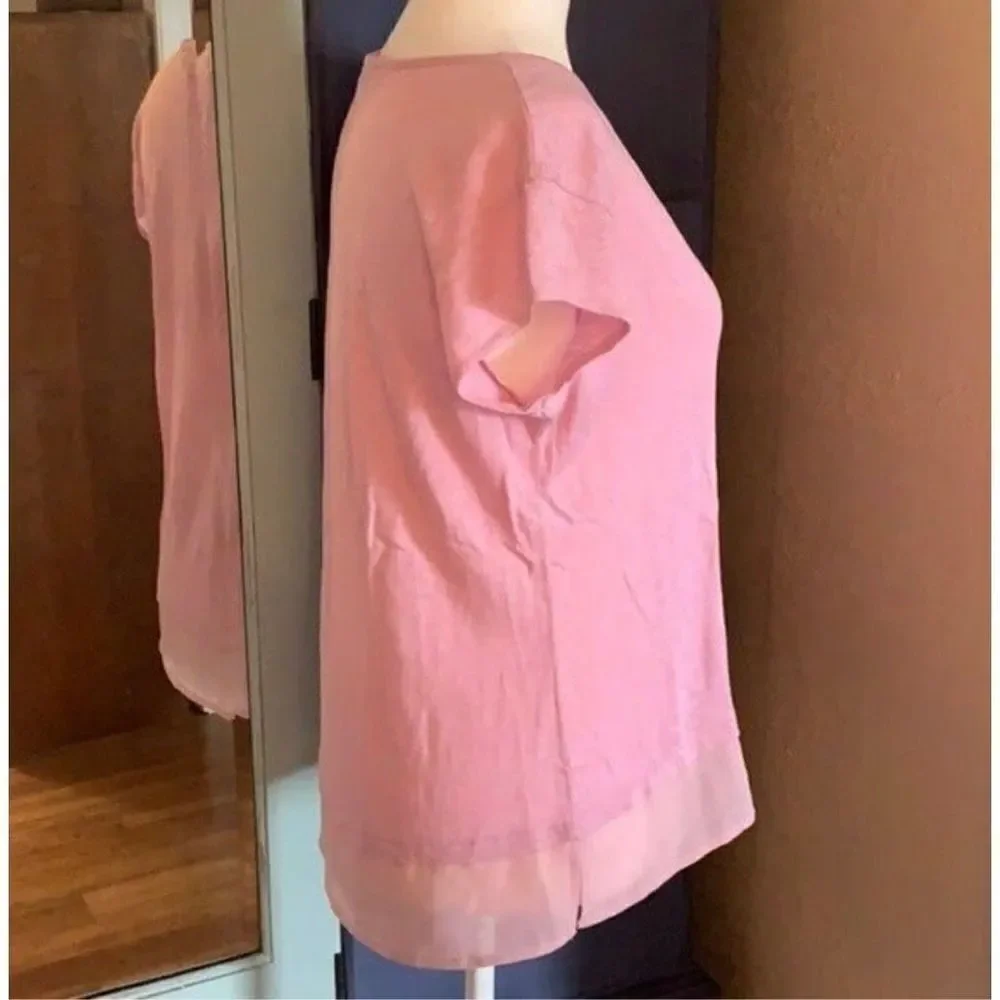 Sanctuary City Mix Linen Tee Size Small